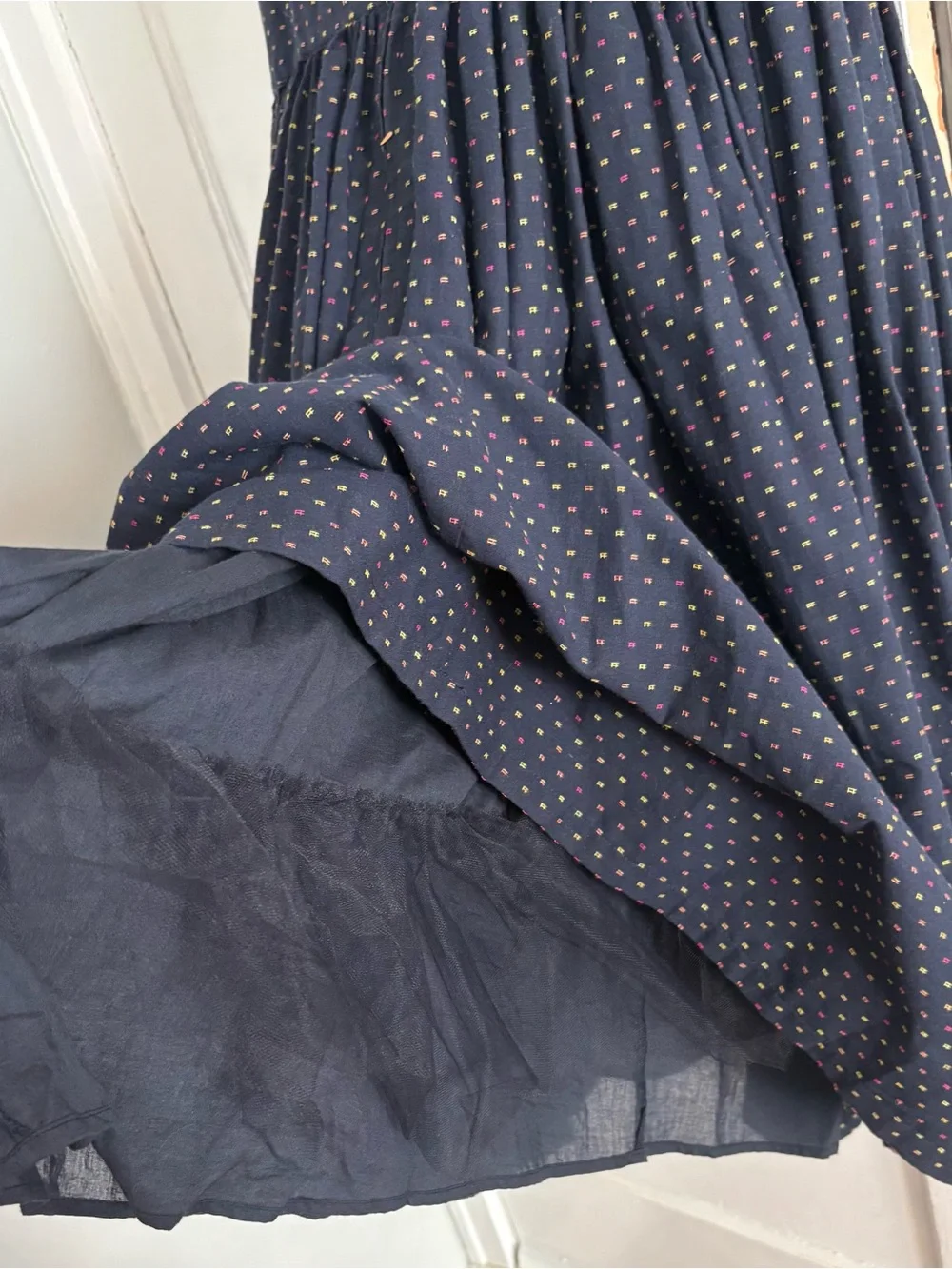 ModCloth Navy Textured Dress - Picture 5 of 8